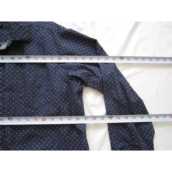 Men's Claiborne Polka Dot Button Up Cotton Long Sleeve Shirt Sz L (MT166) - Picture 5 of 7